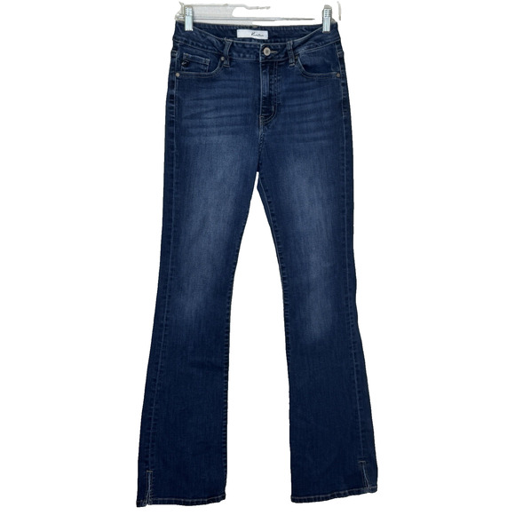 KanCan Bootcut Jeans Womens Size 7/27 Dark Blue Wash Mid Rise Stretch Material - Picture 1 of 8